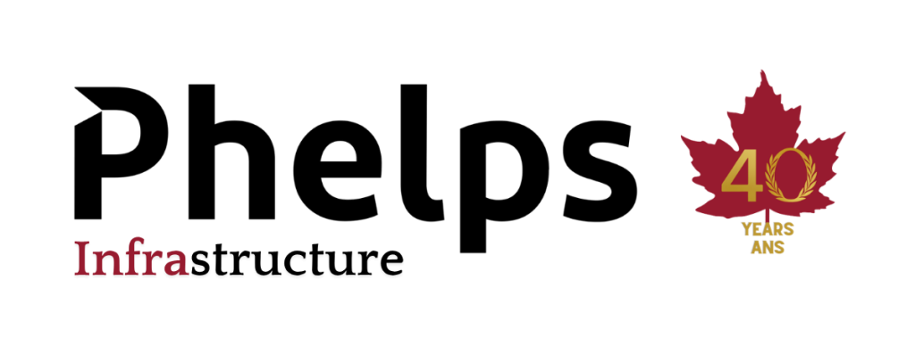 Phelps Infrastructure 40th logo Black 1 - Phelps Canada